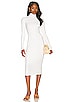 Twist Back Long Sleeve Midi Dress, view 2, click to view large image.