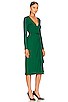 view 2 of 3 A Coste Wrap Dress in Dark Emerald