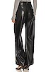 view 3 of 4 Vegan Leather Wide Leg Pant in Black