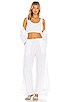 view 4 of 4 X REVOLVE Linen High Waisted Lounge Pant in White