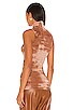 view 3 of 4 Sleeveless Turtleneck Top in Cognac Oxide