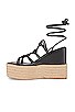 view 5 of 5 Pelagia Espadrille Wedge in Florence Black