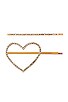 view 1 of 2 I Heart You Hair Pin Set in Gold
