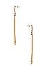 view 2 of 2 Crystal Dangle Earring in Gold