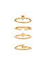 view 3 of 3 KEEP IT SIMPLE リングセット in Gold