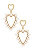 view 1 of 2 Big Heart Earrings in Gold
