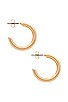 view 3 of 3 Small Hoops in Gold