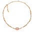 view 2 of 2 Stone Choker in Rose Quartz & Gold