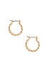 view 2 of 3 Twist Hoop Earrings in Gold