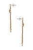 view 2 of 2 CRYSTAL FRINGE イヤリング in Gold