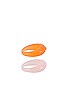 view 2 of 4 Resin Ring Set in Pink & Orange