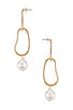 Pearl Drop Earring, view 2, click to view large image.