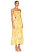 view 2 of 3 Jamaica Midi Dress in Marigold Canaria Floral