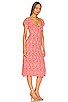 view 2 of 3 Sandrina Midi Dress in Careyes Cherry Floral