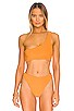 view 1 of 4 Recoletta Bikini Top in Plain Orange