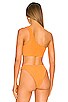 view 3 of 4 Recoletta Bikini Top in Plain Orange