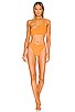 view 4 of 4 Recoletta Bikini Top in Plain Orange
