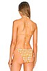 view 3 of 4 SUNDAR ビキニトップ in Orange Gingham