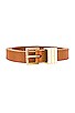 Petit Square Buckle Plaque Belt, view 3 of 3, click to view large image.