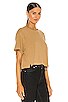 view 2 of 4 Boxy Slit Tee in Vintage Camel