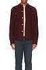 view 3 of 3 Textured Shirt in Dark Burgundy