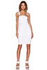 view 4 of 4 Denim Le High Pencil Skirt Dress in Blanc