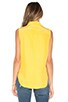 view 3 of 3 Denim Le Sleeveless Button Up in Canary Yellow
