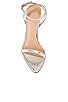 view 4 of 5 The Ford Sandal in Silver Snakeskin