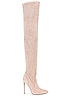 view 1 of 5 T21 Classic Over the Knee Boot in Nude Suede