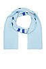 view 2 of 4 Milano Angel Patch Scarf in Blue