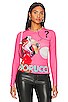 view 1 of 5 Gum Logo Long Sleeve Top in Pink