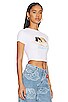 view 2 of 4 Cropped Angel Tee in White
