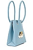 view 3 of 5 Apple Leather Icon Mini Handbag in Pale Blue