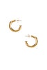 view 1 of 2 Harper Chunky Hoop Earrings in Gold
