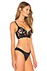 view 3 of 5 Lily Lace Long Line Demi Bra in Black