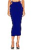 view 1 of 4 Sheer Stripe Knit Skirt in Electric Blue
