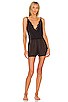 view 1 of 3 Solid Chiffon Romper in Black
