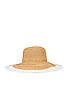 view 3 of 3 Lucia Brim Sunhat in Natural & White
