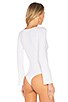 view 4 of 5 Long Sleeve Dreya Bodysuit in White