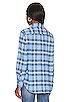 view 3 of 4 EILEEN トップ in Light Blue Plaid