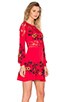 view 2 of 6 Isabella Long Sleeve Dress in Hot Red