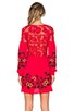 view 3 of 6 Isabella Long Sleeve Dress in Hot Red