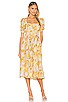 view 1 of 3 VESTIDO MIDI ZINNA in Lemonade