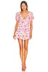 view 1 of 3 Paulina Puff Sleeve Mini Dress in Pink