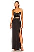 view 1 of 4 Kyra Cut Out Maxi Dress in Black
