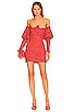 view 1 of 3 Clarisse Off The Shoulder Mini Dress in Red