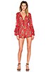 view 4 of 5 Pia Romper in Red