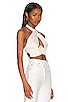 view 2 of 4 x REVOLVE Rana Cross Front Crop Top in White