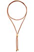 view 1 of 1 Rosebud Bolo Wrap Necklace in Cognac