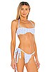 Cielo Gingham Bikini Top, view 3 of 5, click to view large image.